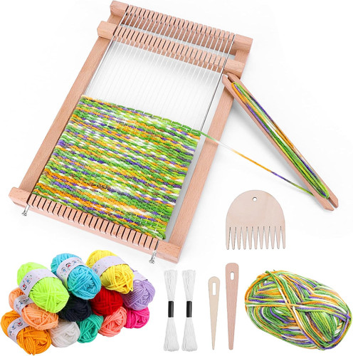 Wooden weaving loom kit - weaving,