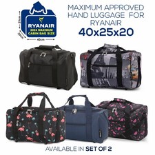 Ryanair Cabin Bag 40x20x25 Carry on Hand Luggage Holdall Flight Bags 5 Cities