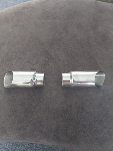 Slash cut exhaust tips - tips, for