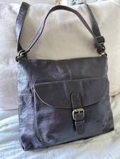 Fat Face Medium Brown Leather Handbag Shoulder Bag