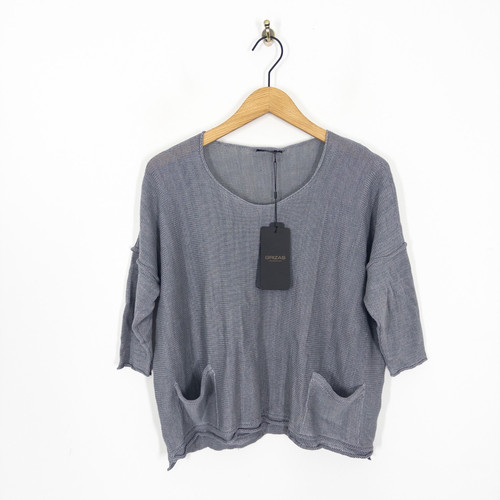 Grizas pure linen boxy top - grizas,
