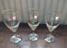 3 Vintage Irish Coffee Glasses Cream, Coffee, Sugar & Whiskey Recipe Design