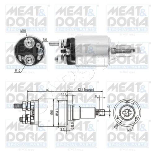 Starter solenoid switch fits - solenoid,