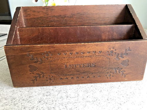 Vintage honest wooden letter - vintage,