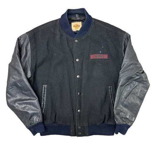 Hard rock cafe varsity leather - hard,