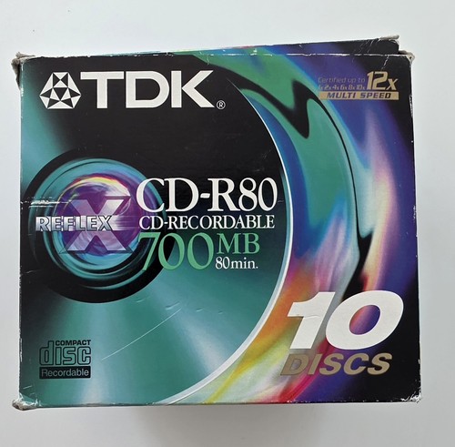 Tdk r80 recordable - x, cd-r80