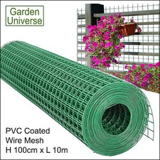 PVC Coated Wire Green 6 Sizes Fence Wire By Garden Universe Mesh Fencing Poultry