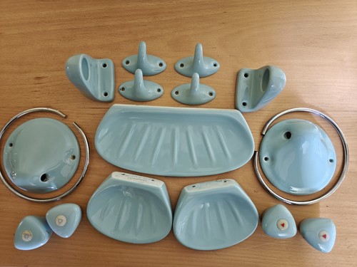 70s vintage blue ceramic - 70s,