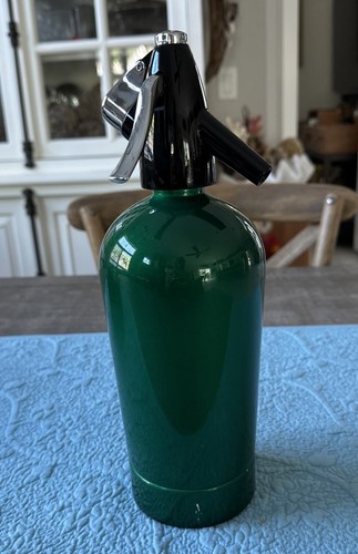 Green seltzer bottle - green,