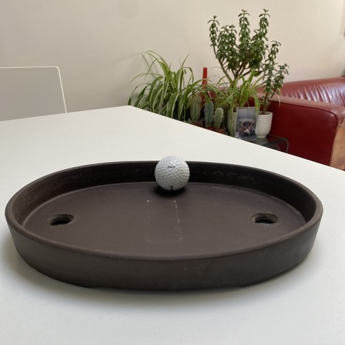 Vintage bonsai pot - , shallow