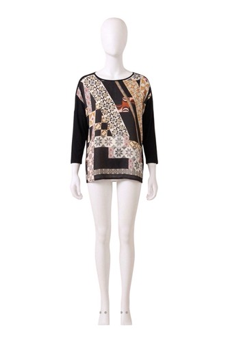 Zara geometric print satin - print,