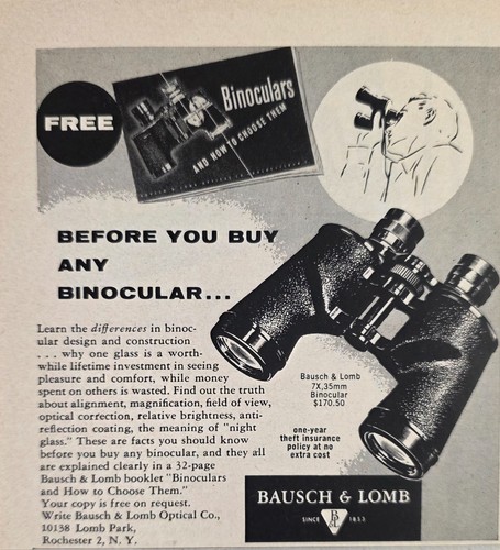 1955 print bausch lomb - bausch,