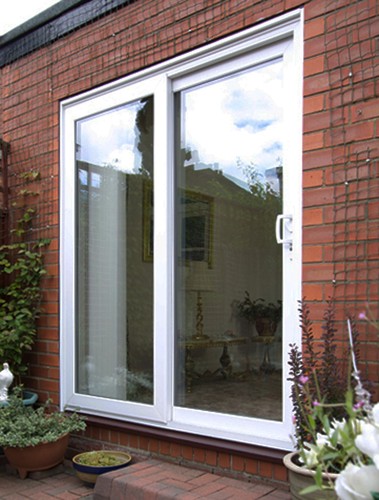Upvc patio doors white sliding - doors,