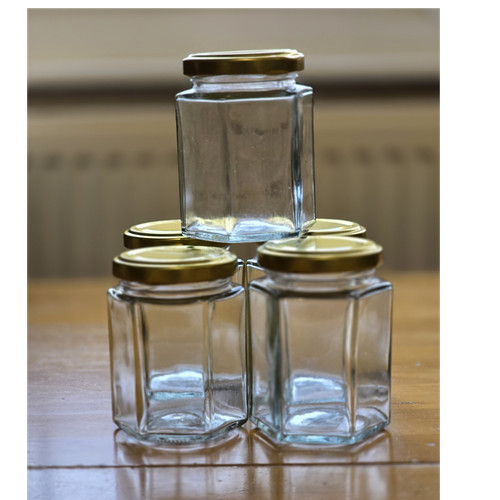 Love jars hexagonal - love,