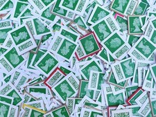 GB - 350 Unfranked Barcoded Second Class Stamps On Paper Many With Faults