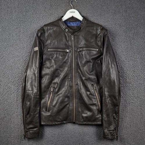 Superdry leather jacket - jacket, m