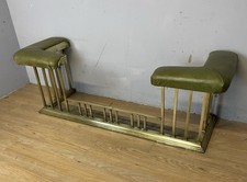 C19TH brass club fender in