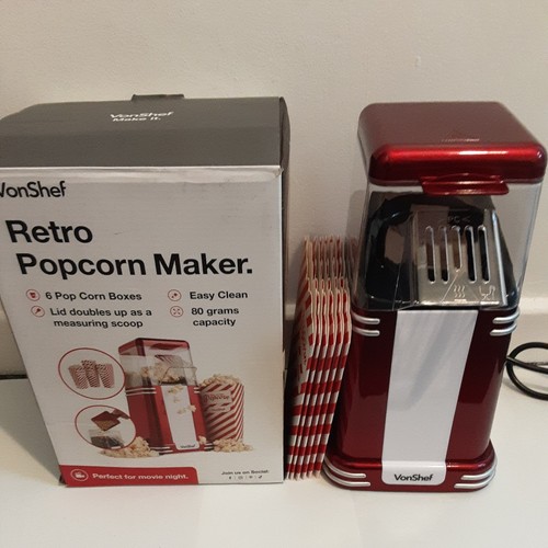 Vonshef popcorn machine - popcorn, retro