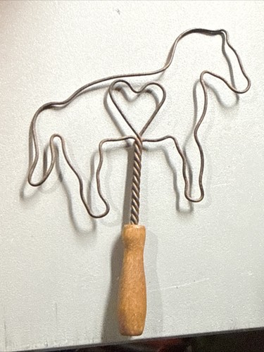 Antique miniature wire horse - antique,