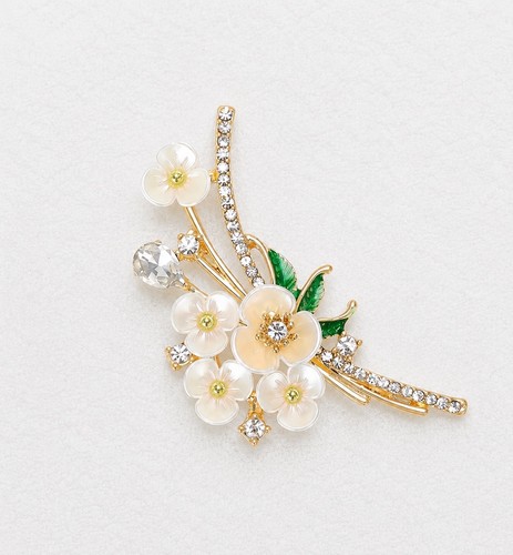 Elegant crystal floral bouquet - floral,