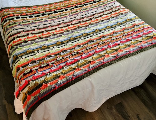 Handmade crochet blanket - handmade,