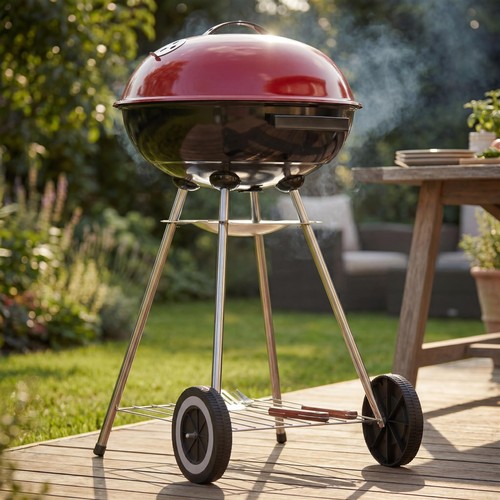 Portable kettle barbecue bbq - barbecue,
