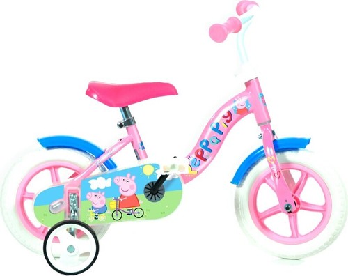 Peppa pig pink bike with - peppa,