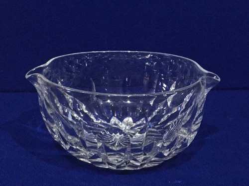Vintage glass rinser hand cut - glass,