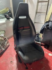 Mercedes A180d 2013 Onwards Full Seats With Rails And A Bag Black Leather Bucket