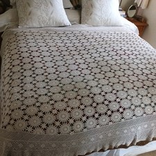 Hand Crocheted Cotton Ivory