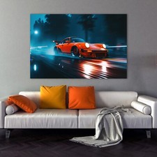 Red Porsche 911 Classic on the