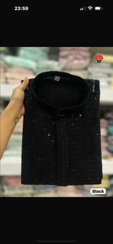 Men kurta pyjama - men’s, black