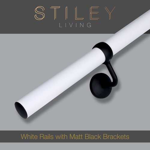Matt white indoor stair - white,