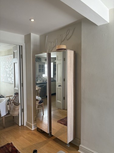 6ft tall mirrored shoe - mirrored, cabinet
