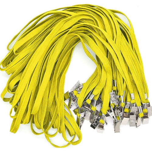 Bulk yellow neck badge - yellow,