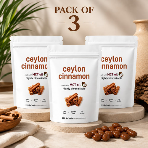 Ceylon cinnamon 200mg - 3x, 7,200mg