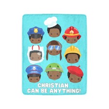 Boys Can Be Anything Personalized Blanket