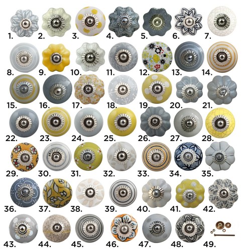 Yellow and grey vintage - yellow,