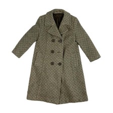 Vintage Tweed Duster Wool Coat