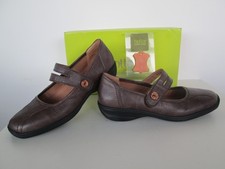 HOTTER KAREN   EXF LADIES  TAULP LEATHER TOUCH STRAP MARY JANE SHOES UK 7 EU 41