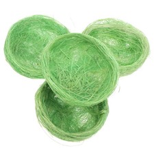  4 Pcs Pigeon Nesting Box Birdcage Artificialfeather Basket Grass