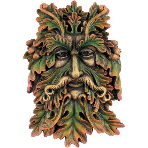 Green man wall - plaque, –