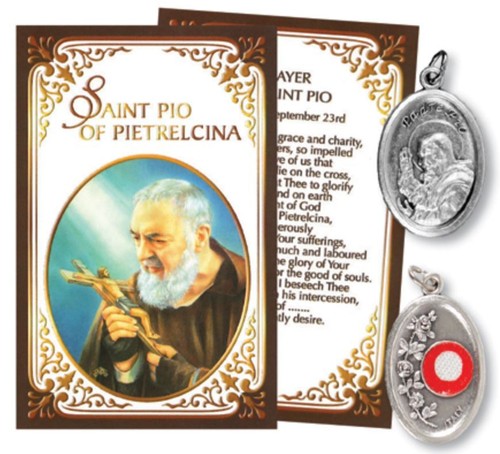 Relic prayer card medal - prayer,