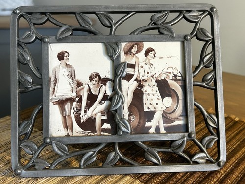 Vintage art nouveau pewter - art,