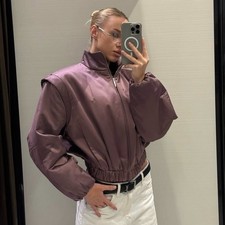 ZARA : Lilac Puffer Jacket