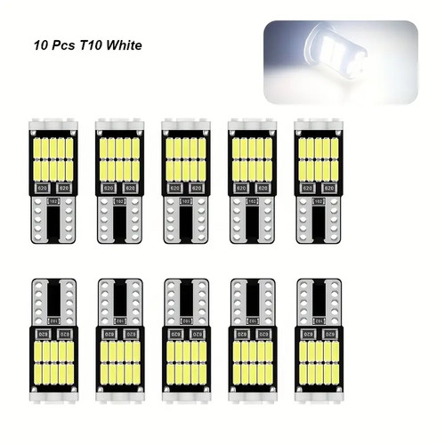 10x 501 t10 led bulbs - 10x,