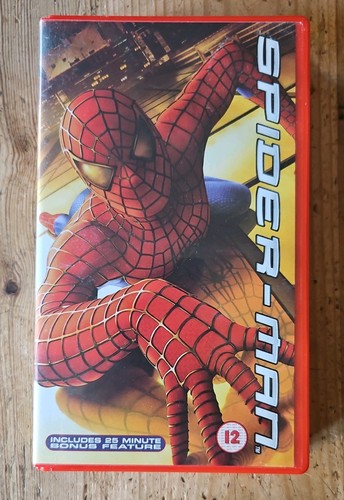 Spider man vhs rare red - vhs, case