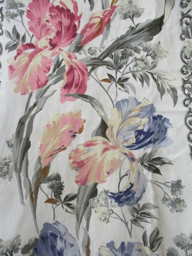 Large vintage curtains floral - curtains,