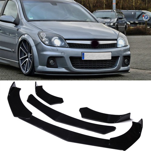 Glossy black front bumper lip - glossy,