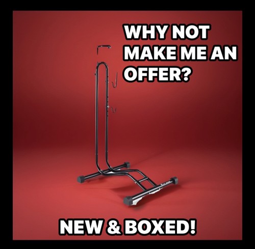 Upright bike stand - upright,